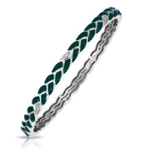 Load image into Gallery viewer, Braid Bangle with Stones
