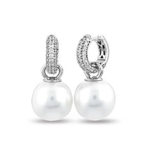 Load image into Gallery viewer, Pearl Hoops