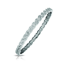 Load image into Gallery viewer, Braid Bangle with Stones