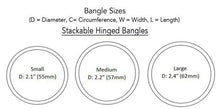 Load image into Gallery viewer, Butterfly Kisses Stackable Bangle
