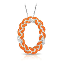 Load image into Gallery viewer, Braid Oval Pendant with Stones
