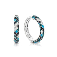 Snakeskin Constellations Hoop Earrings